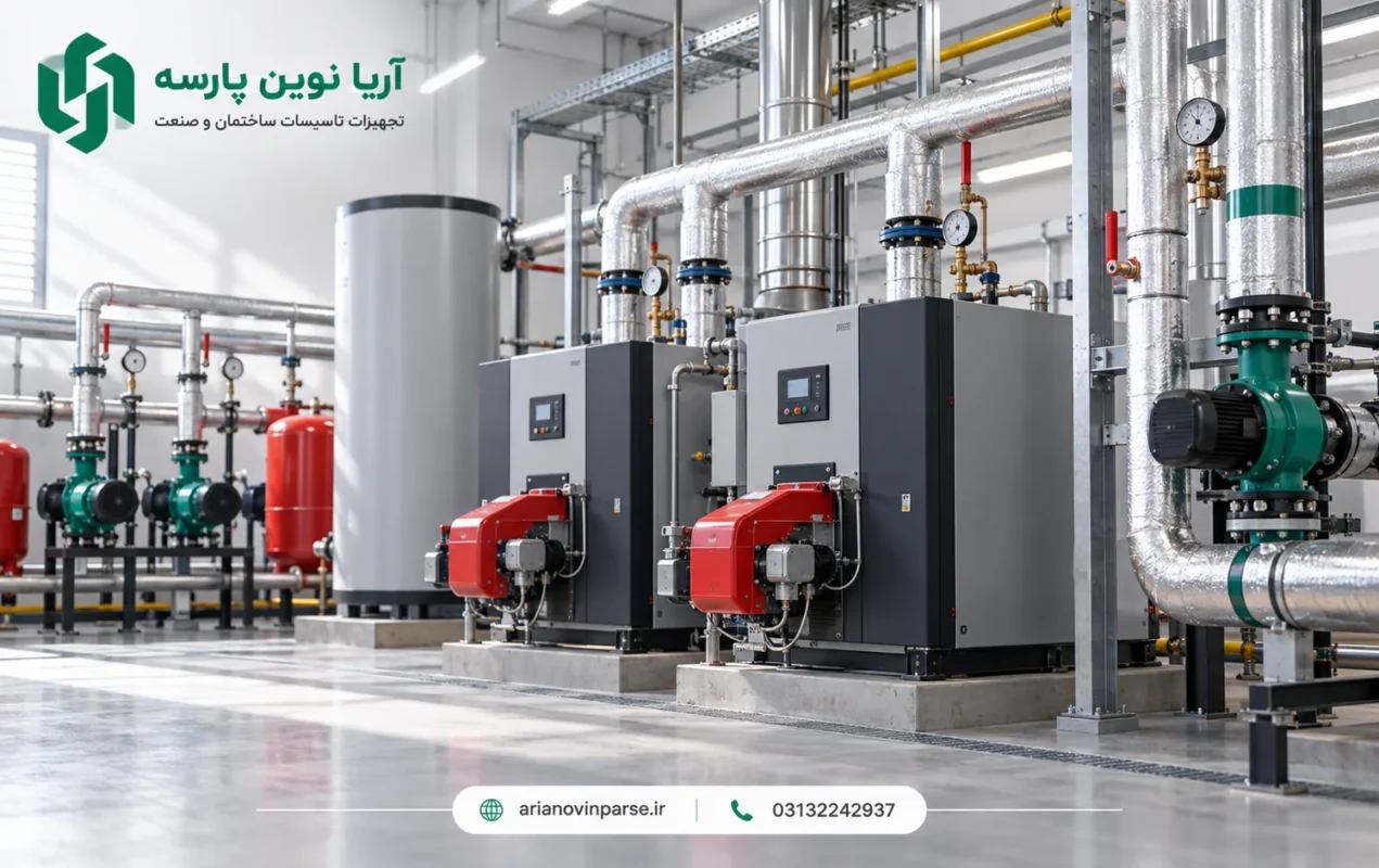 موتورخانه_با_دیگ_آب_داغ